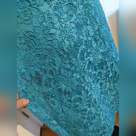 Blue lace dress size Small - Picture 9 of 9